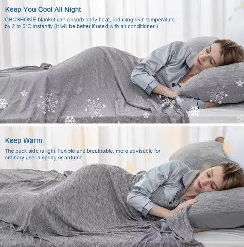 ChillBreeze Cooling Blanket _ Cooling Blanket _ SolisSleep _ Blanket, Cooling, cooling blanket