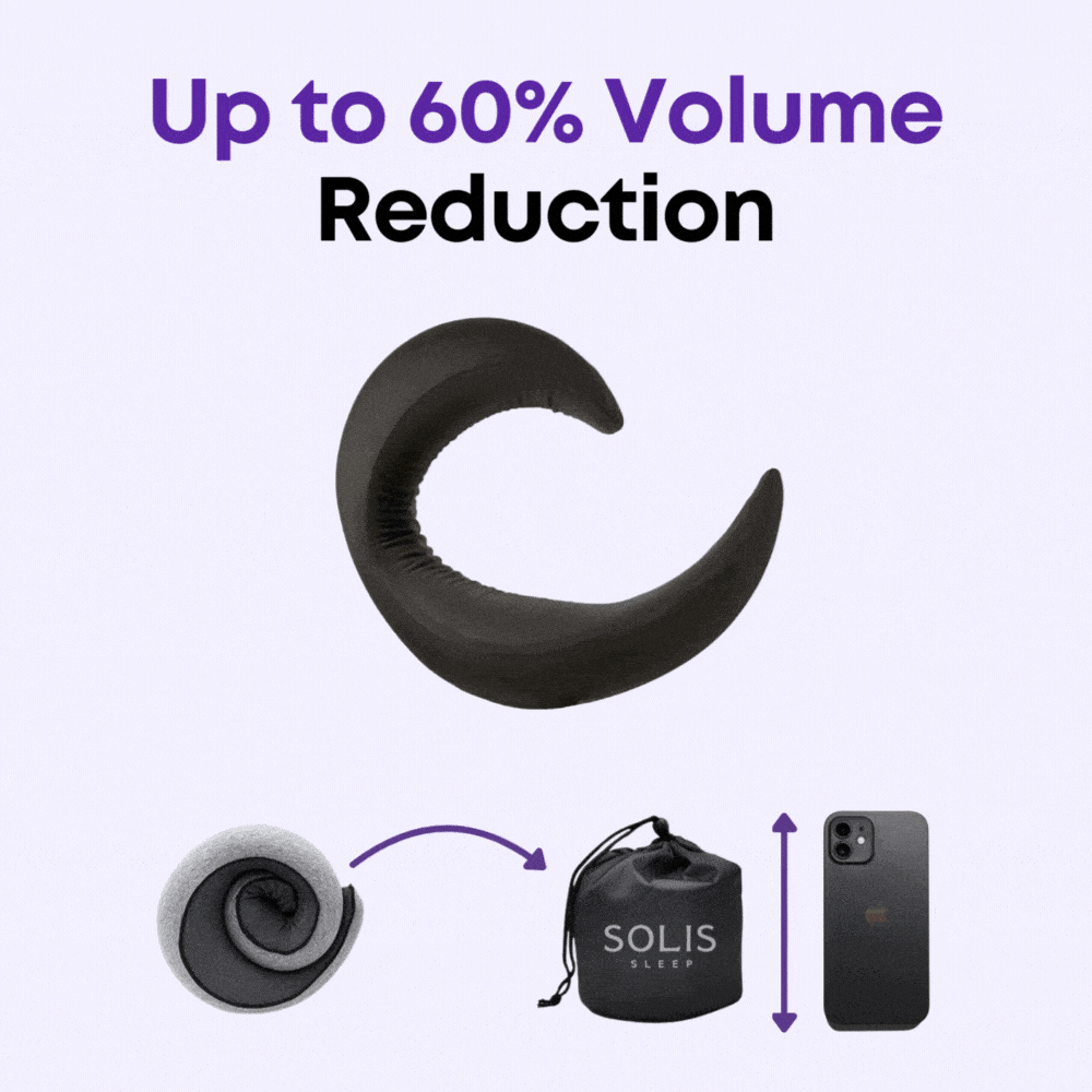 Cushio™ Travel Pillow _ _ SolisSleep _ pillow, Travel Pillow