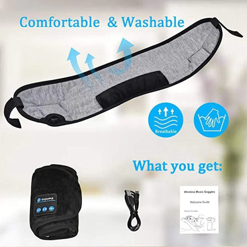 NightEars™ Essentials _ Sleep Mask Headphones _ SolisSleep _ eye mask, headphones, sleep mask, Sleep Mask Headphones