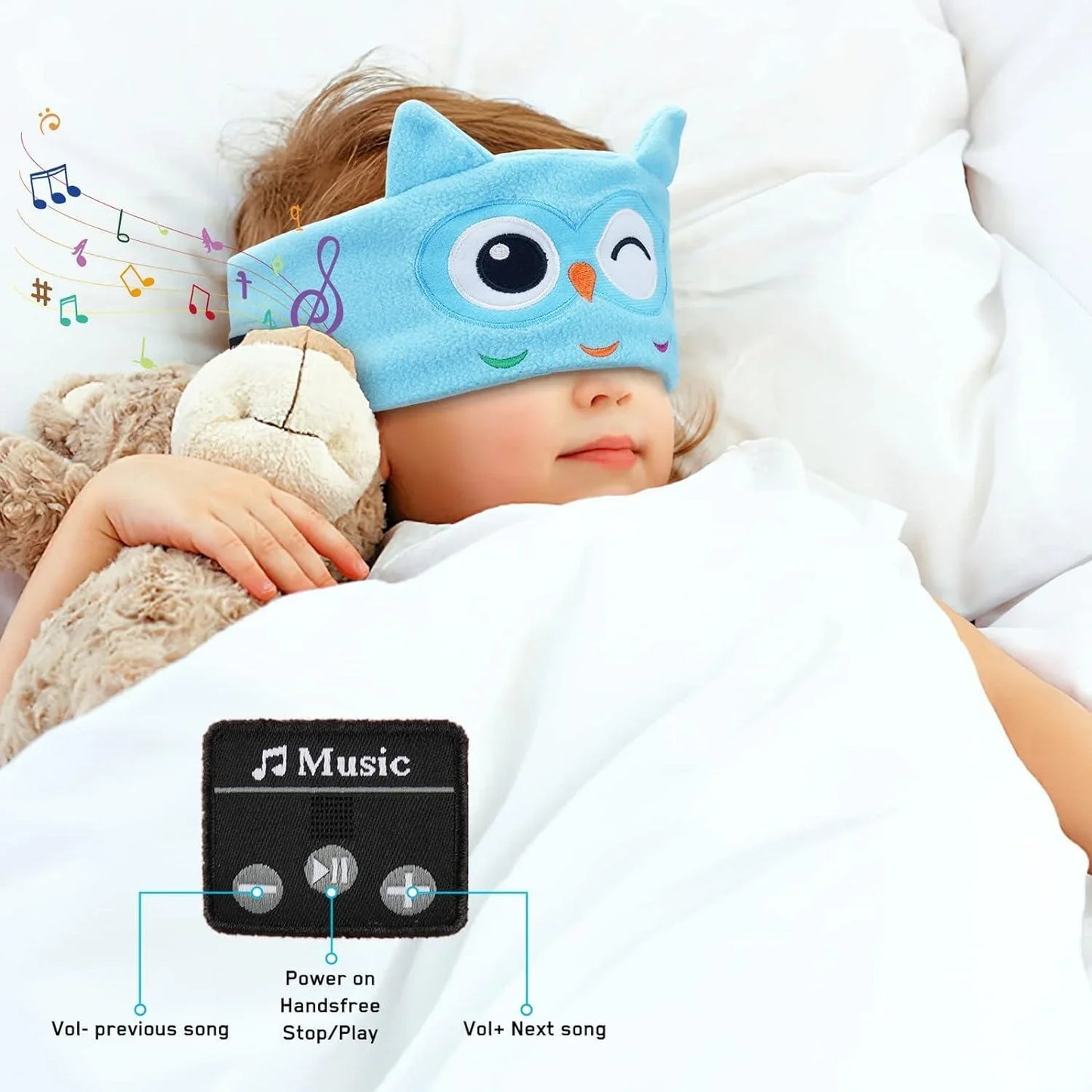 NightEars™ Junior _ Sleep Mask Headphones _ SolisSleep _ eye mask, headphones, kids, sleep mask, Sleep Mask Headphones