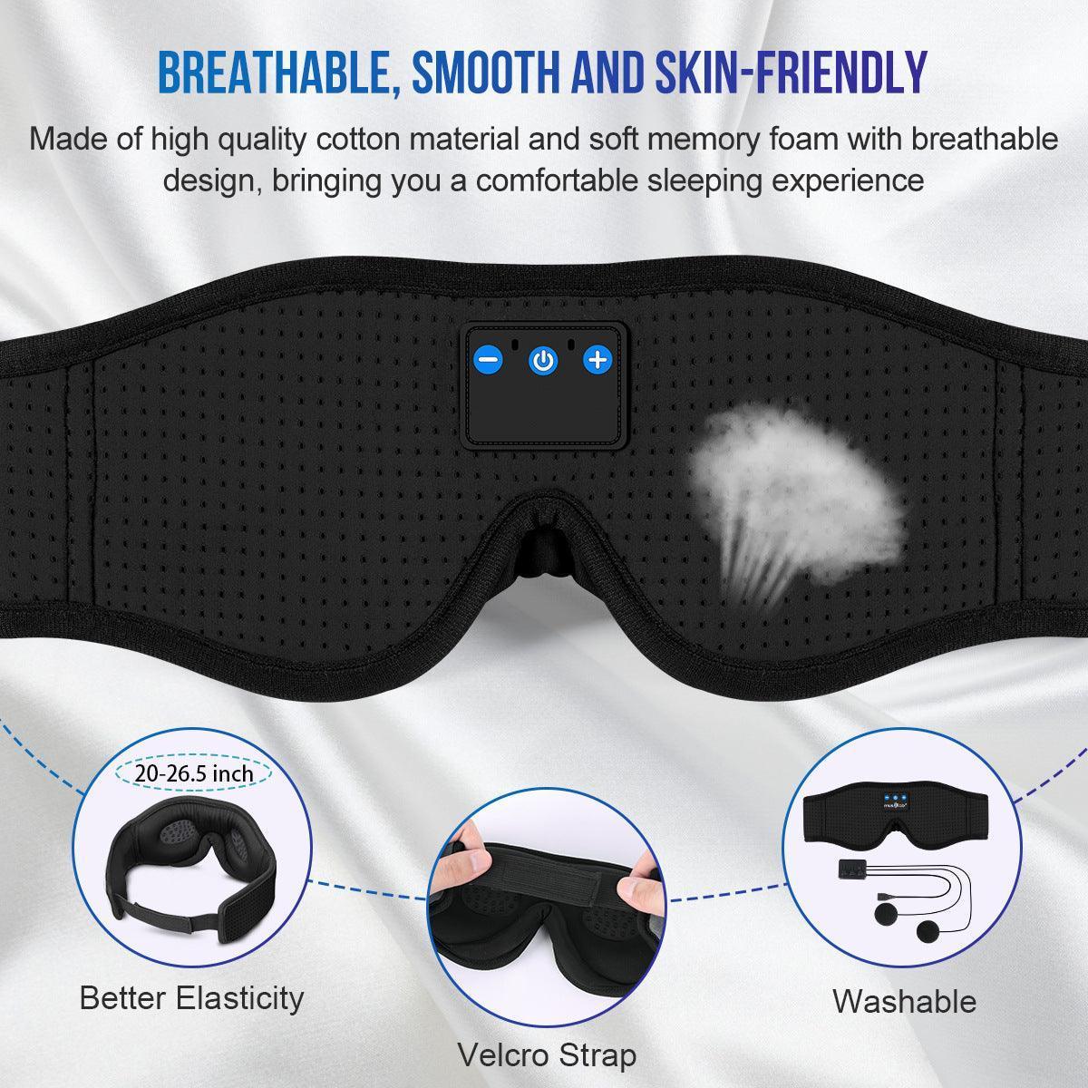 NightEars™ Plus _ Sleep Mask Headphones _ SolisSleep _ eye mask, headphones, sleep mask, Sleep Mask Headphones