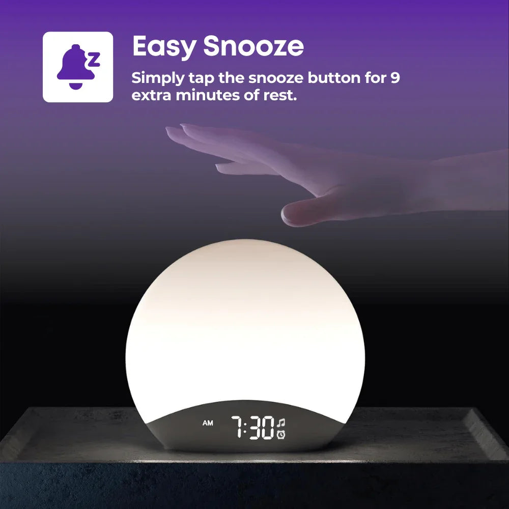 Lumo™ Sunrise Alarm Clock _ Alarm Clock _ SolisSleep _ Alarm, Clock, Light