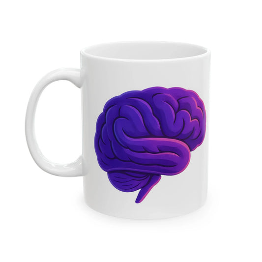 Colorful Brain Ceramic Mug - Unique Gift for Brain Lovers, Coffee Enthusiasts, Halloween, Birthday, Office Decor _ Mug _ SolisSleep _ Artistic Coffee Cup, Artistic Kitchenware, Brain Design Mug, Brainy Gift, Ceramic Mug, Coffee Lover Gift, Colorful Ceramic Mug, Creative Design Mug, Gift for Teachers, Home Office Mug, Mindfulness Mug, Tea Lover Mug, Unique Mug Design