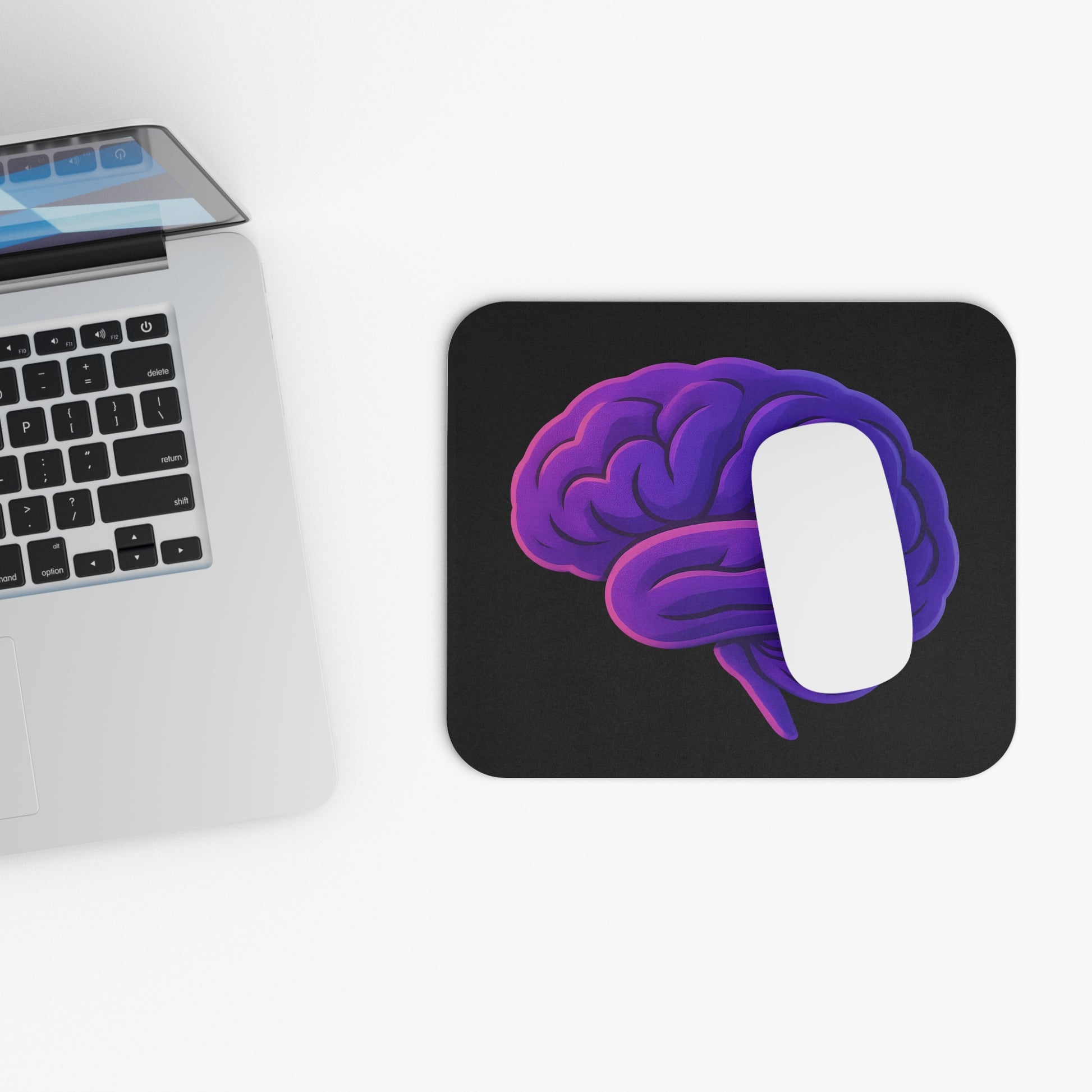 Purple Brain Mouse Pad, Rectangle Mousepad for Brain Lovers and Neuroscientists, Psychology Gifts, Science Gifts, Office Decor, Desk _ Home Decor _ SolisSleep _ Brain Anatomy, Brain Lovers, Brainy Workspace, Cute Brain Design, Geeky Office Decor, Gift for Student, Nerdy Gift Idea, Neuroscientist Gift, Psychology Decor, Purple Brain, Science Desk, Unique Mouse Mat, Vivid Mousepad
