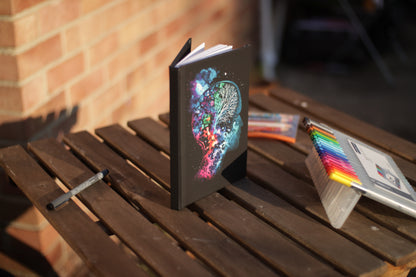 Cosmic Person Hardcover Journal Matte _ Paper products _ BioBrainBuddies _ Hardcover, Home & Living, Journals, Journals & Notebooks, Notebooks, Paper, Stationery