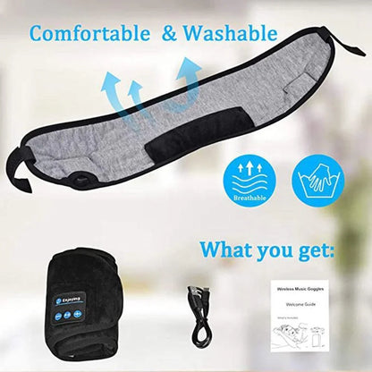 NightEars™ Essentials _ Sleep Mask Headphones _ SolisSleep _ eye mask, headphones, sleep mask, Sleep Mask Headphones