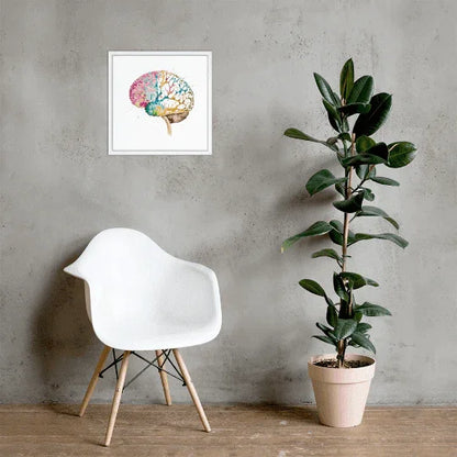 Colorburst Brain - Poster - Brain Watercolour Style Print Art _ Poster _ SolisSleep _ biology gift, Brain, Brain anatomy, Brain design, Brain study aid, cells, Colorful wall art, neurology, Neurons, Neuroscience, Neuroscience poster, Psychology art, Science decor, Unique gift idea