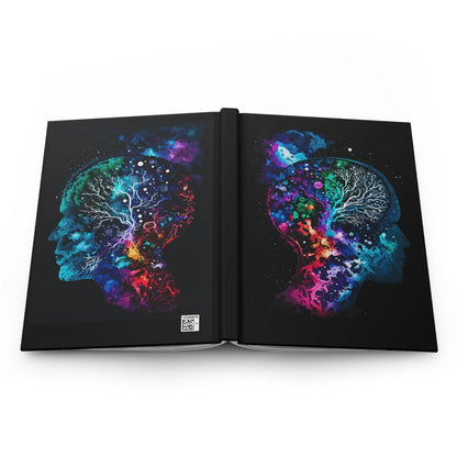 Cosmic Thinker - Hardcover Notebook - Colourful Brain Notebook for Neuroscience Enthusiasts_Paper products_BioBrainBuddies_
