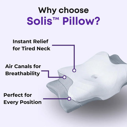Solis™ Pillow _ Pillow _ SolisSleep _ neck, Neck Pillow, pillow