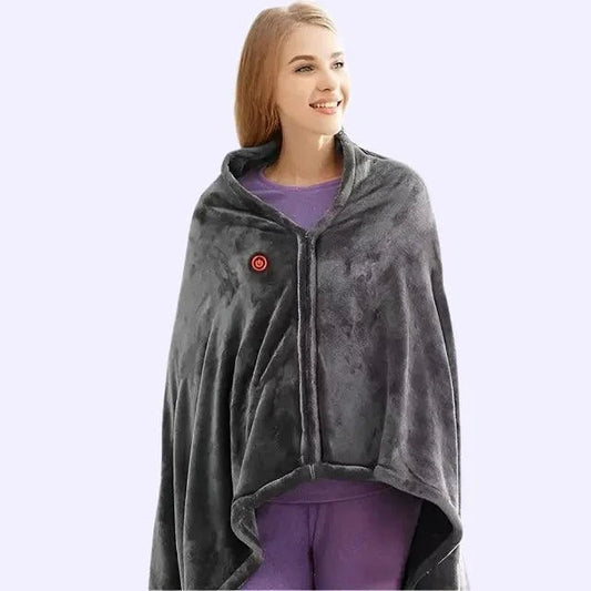 USB Heated Shawl Blanket _ Heated Blanket _ SolisSleep _ Blanket, heated, Heated Blanket