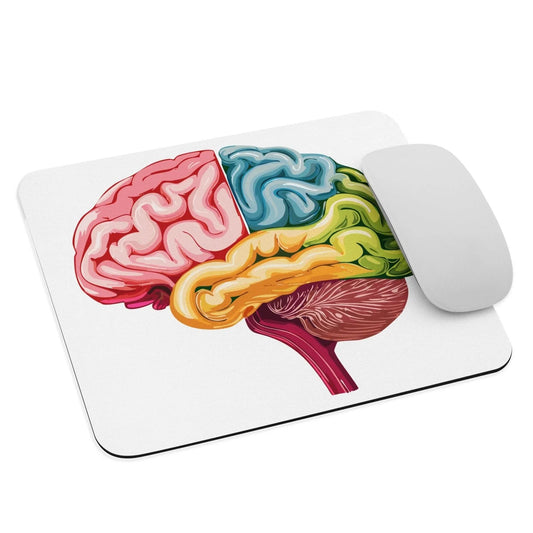 Vibrant Brain Anatomy Cosmic Colourful Unisex Mousemat, Neurology Neuroscience Neuro, neurologist gift - Colorbrust 2 _ _ SolisSleep _ 