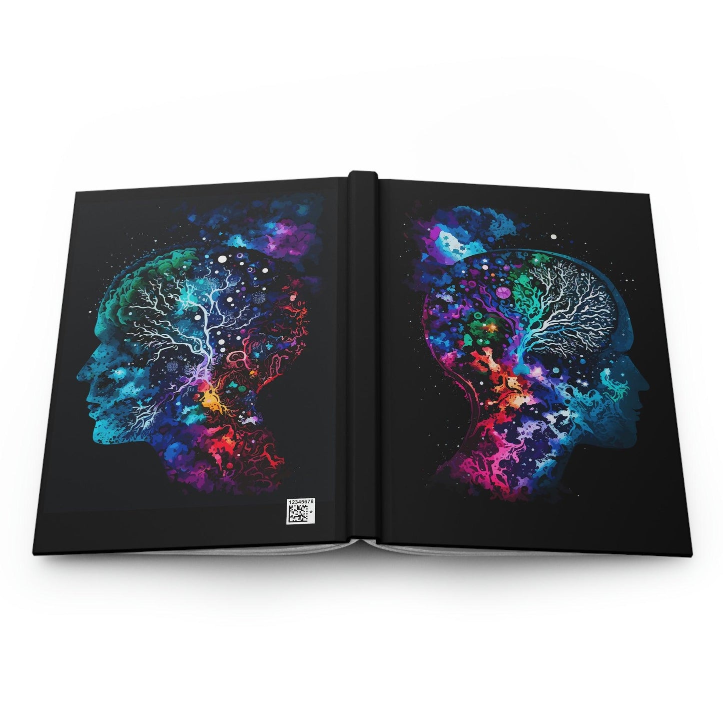 Cosmic Thinker - Hardcover Notebook - Colourful Brain Notebook for Neuroscience Enthusiasts - BioBrainBuddies