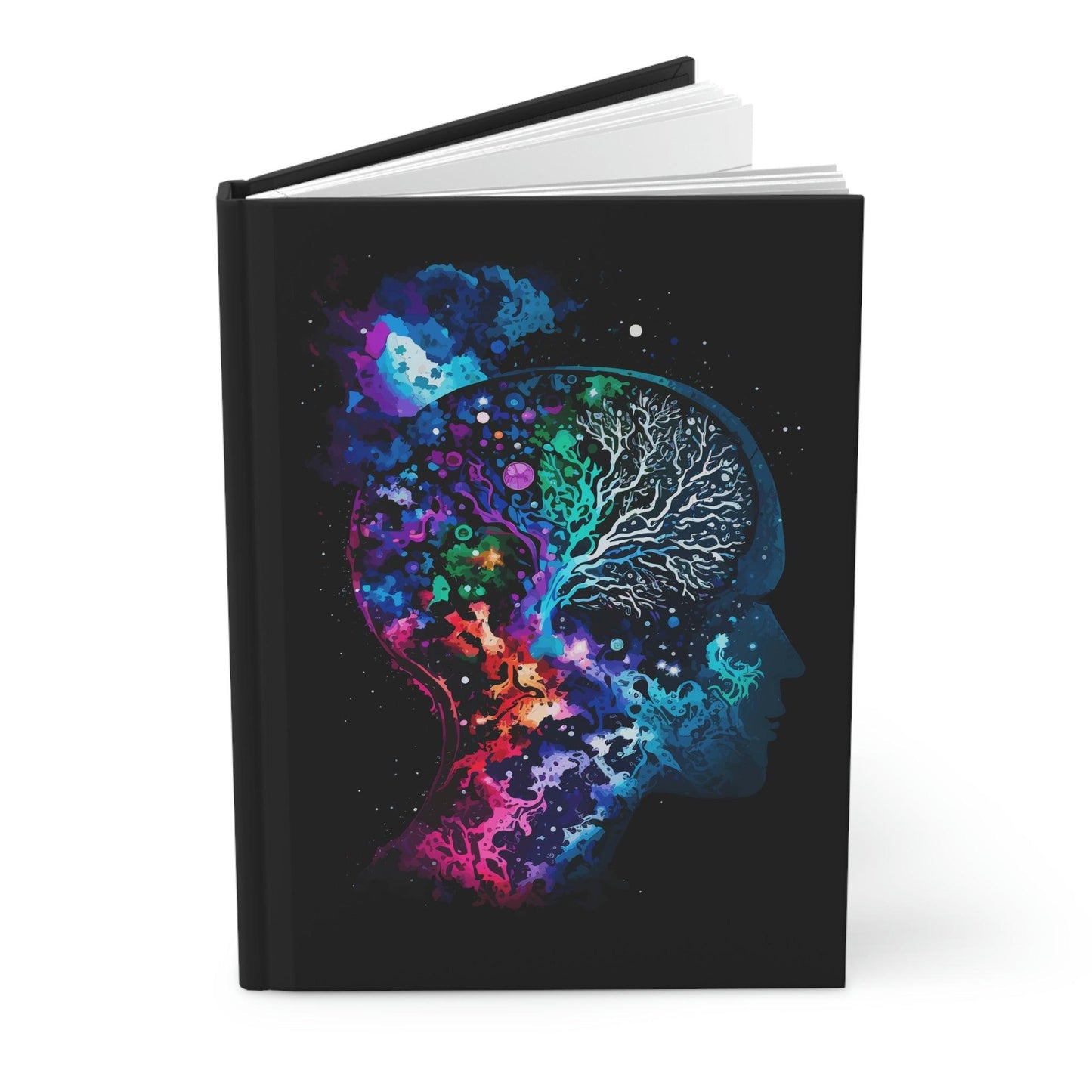 Cosmic Thinker - Hardcover Notebook - Colourful Brain Notebook for Neuroscience Enthusiasts - BioBrainBuddies