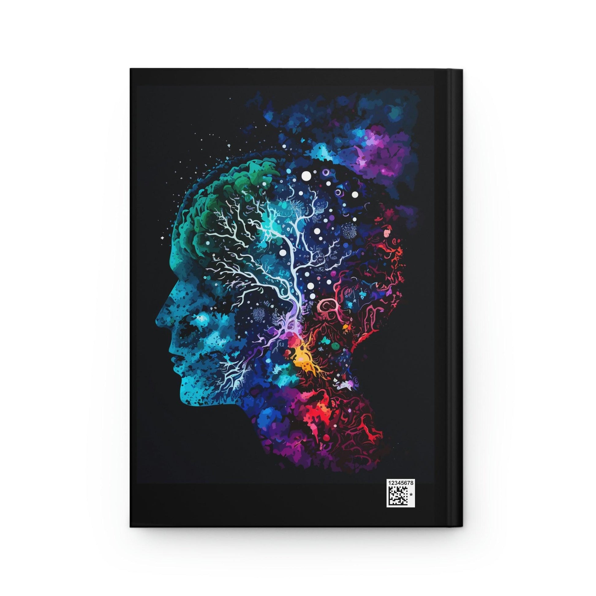 Cosmic Thinker - Hardcover Notebook - Colourful Brain Notebook for Neuroscience Enthusiasts - BioBrainBuddies