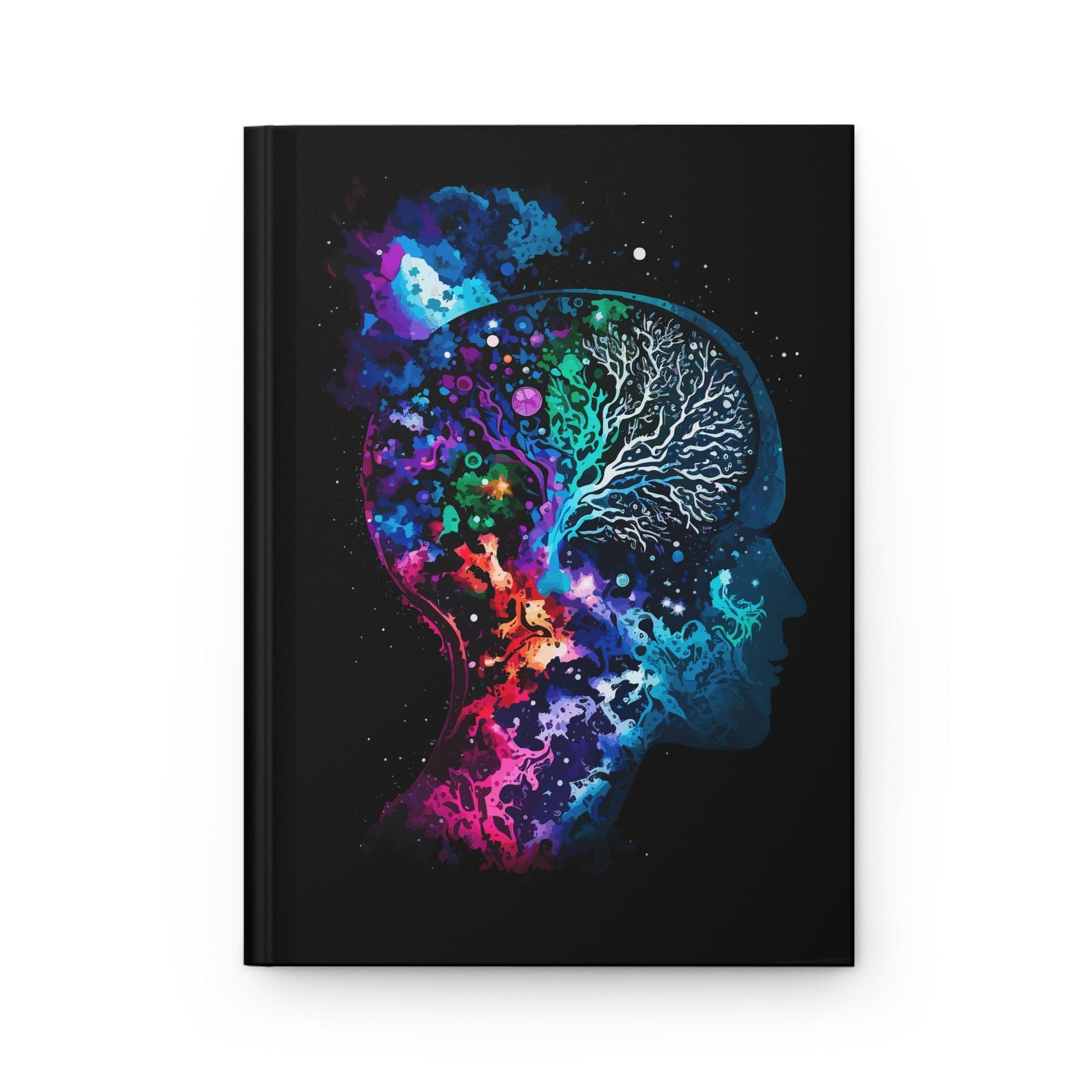 Cosmic Thinker - Hardcover Notebook - Colourful Brain Notebook for Neuroscience Enthusiasts - BioBrainBuddies