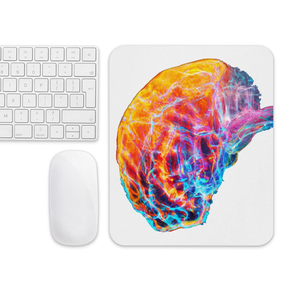 Brainstorm - Mouse pad - Vibrant Colourful Brain Design - BioBrainBuddies