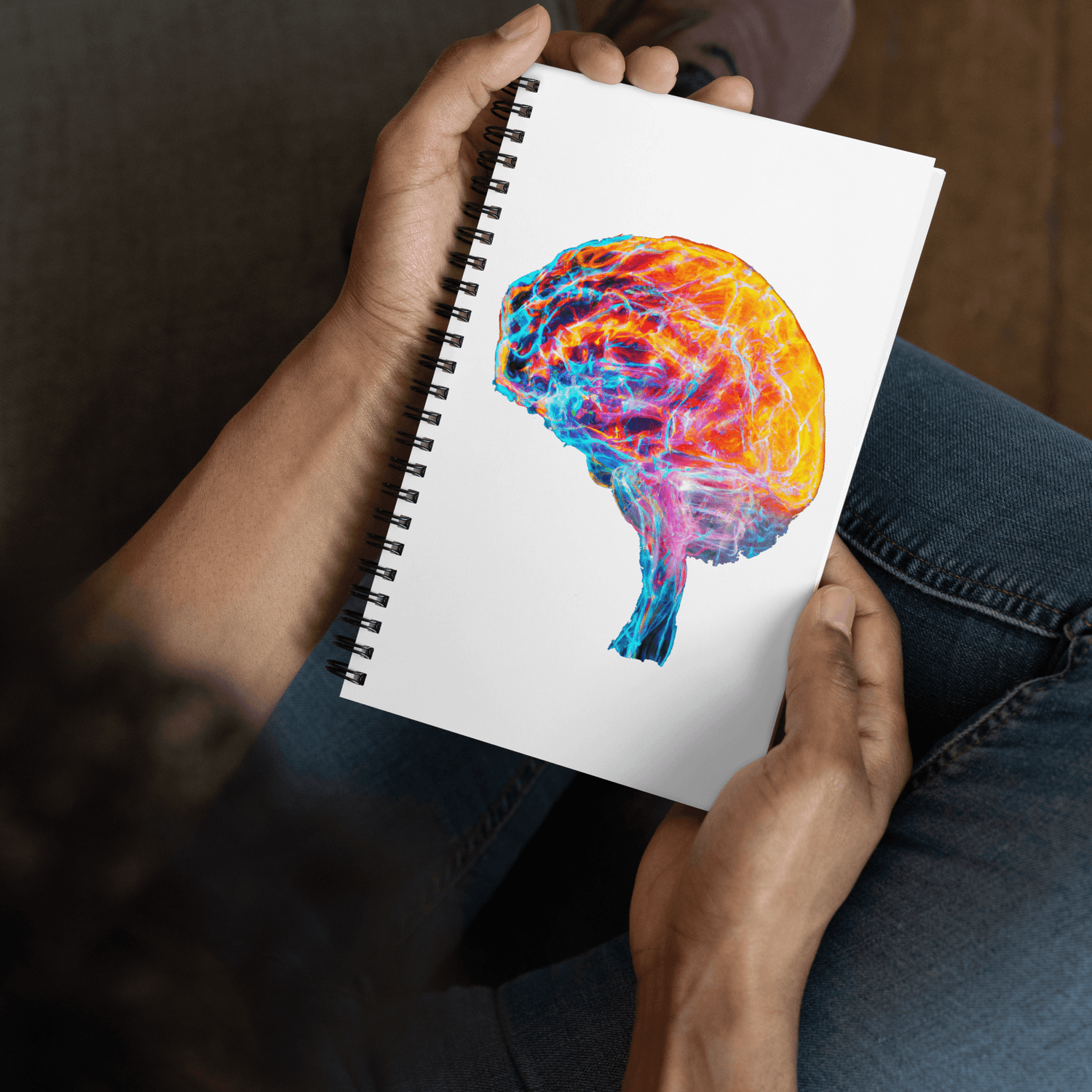 Brainstorm - Spiral Notebook -  Unleash Your Creativity with a Burst of Colour - BioBrainBuddies