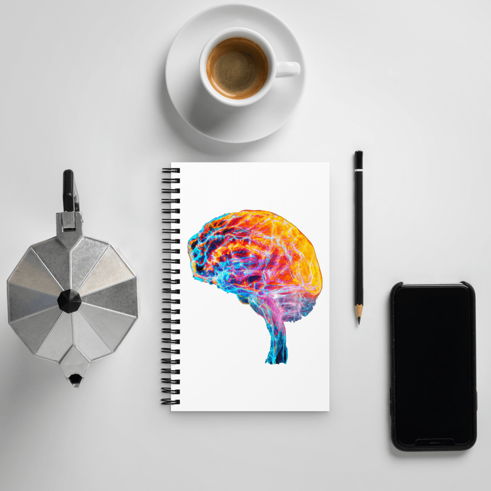 Brainstorm - Spiral Notebook -  Unleash Your Creativity with a Burst of Colour - BioBrainBuddies