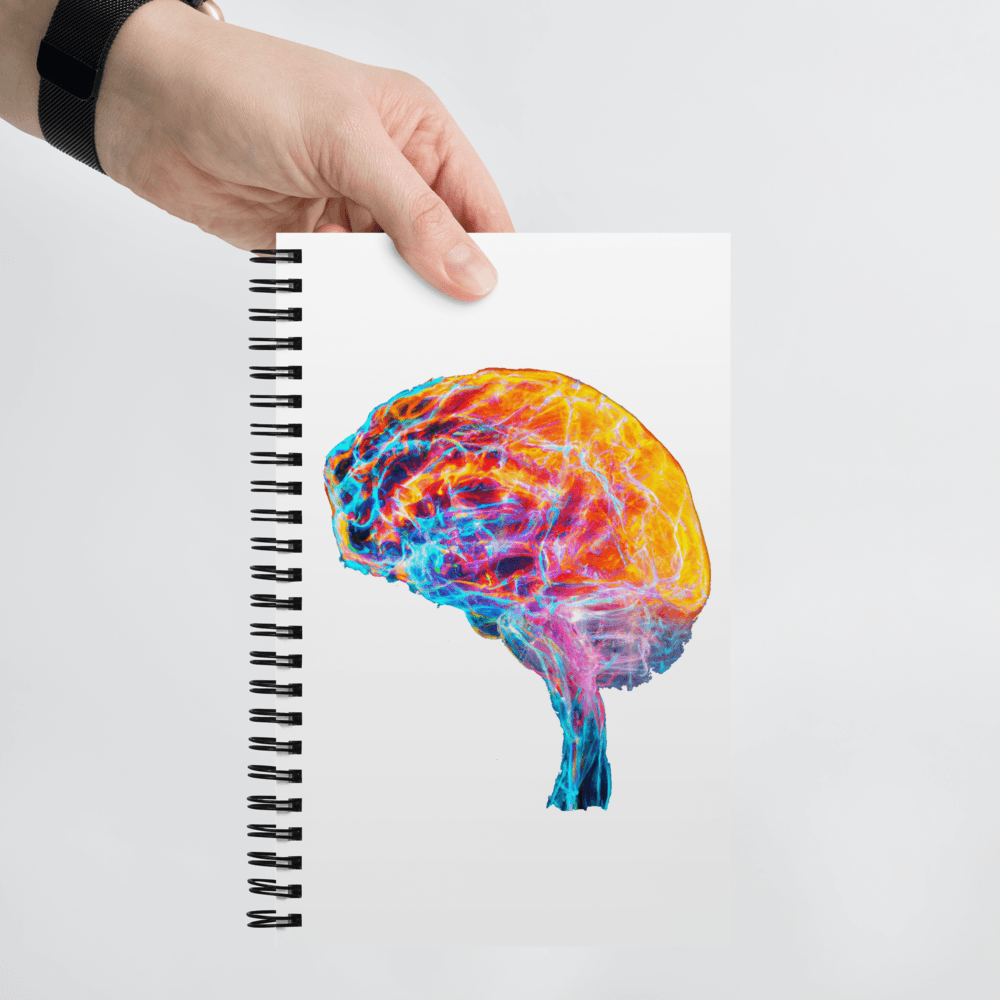 Brainstorm - Spiral Notebook -  Unleash Your Creativity with a Burst of Colour - BioBrainBuddies