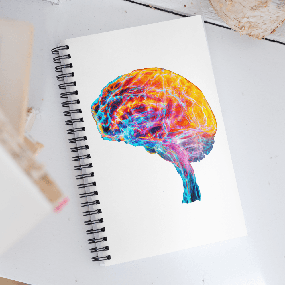 Brainstorm - Spiral Notebook -  Unleash Your Creativity with a Burst of Colour - BioBrainBuddies