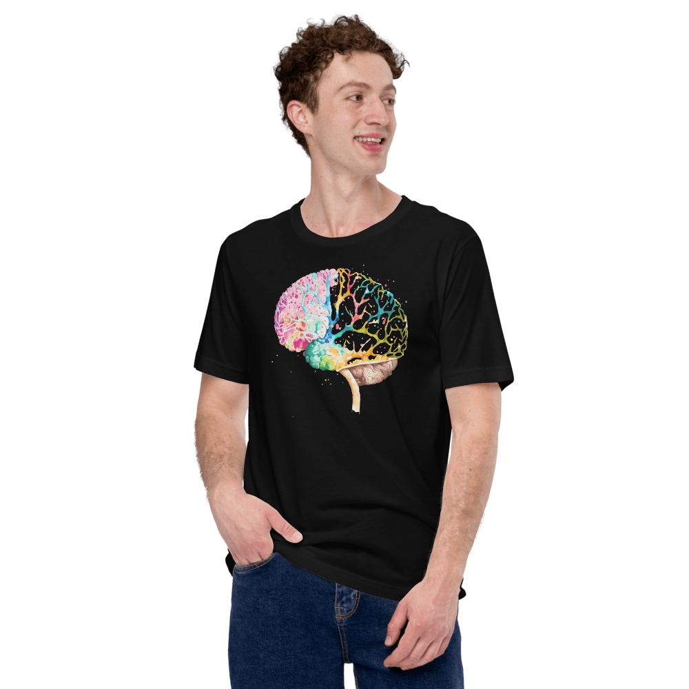 Colourburst - Unisex T-Shirt - Unique and Colorful Design - BioBrainBuddies